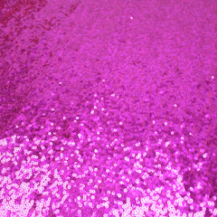 3 Metres Luxury Shimmer Glitz, Full Sequin Fabric- 55" Fuchsia Pink - Pound A Metre
