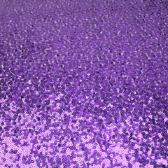 3 Metres Luxury Shimmer Glitz, Full Sequin Fabric- 55" Purple - Pound A Metre