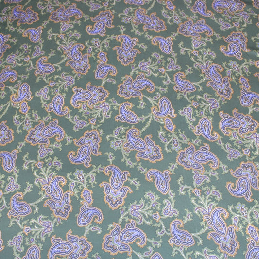 3 Metres Luxury Soft Floral Satin 45” Wide Bottle Green - Pound A Metre