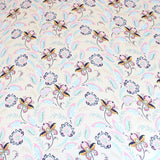 Pound A Metre 3 Metres Luxury Soft Floral Satin 45” Wide Cream