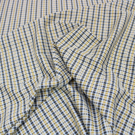 3 Metres Luxury Soft Ponte Roma Jersey - 55" Wide Yellow & Black - Pound A Metre