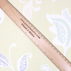 3 Metres Luxury Vintage Print Dobby Jersey 60" Pale Yellow - Pound A Metre