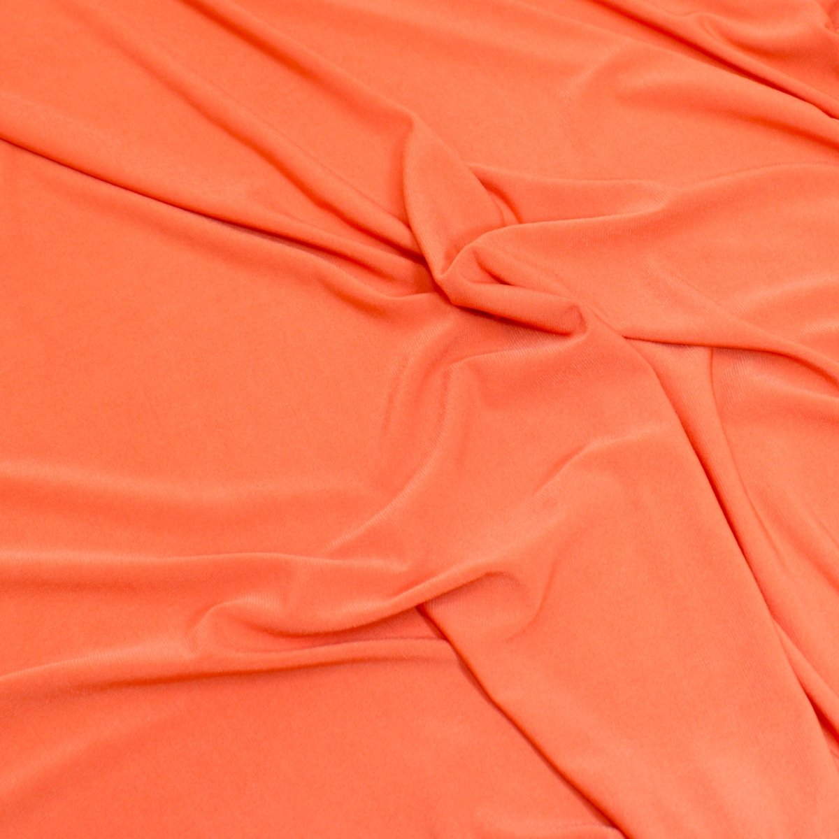 3 Metres Medium Soft Slinky Effect Jersey 55" Wide Orange - Pound A Metre