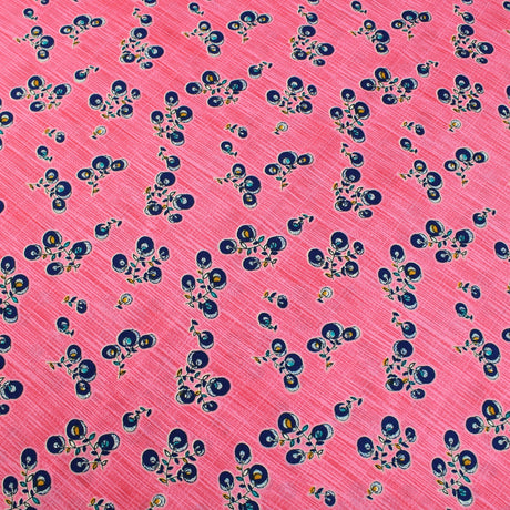 3 Metres Premium 100% Cotton 'Blossam Gold - Berry Branch - Strawberry Red' - Pound A Metre