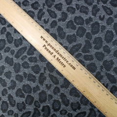 3 Metres Premium Brushed Cheetah Poly-Wool - 55" Wide Grey - Pound A Metre