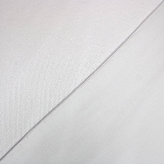3 Metres Premium Cotton Blend French Terry- 55" Wide (White) - Pound A Metre