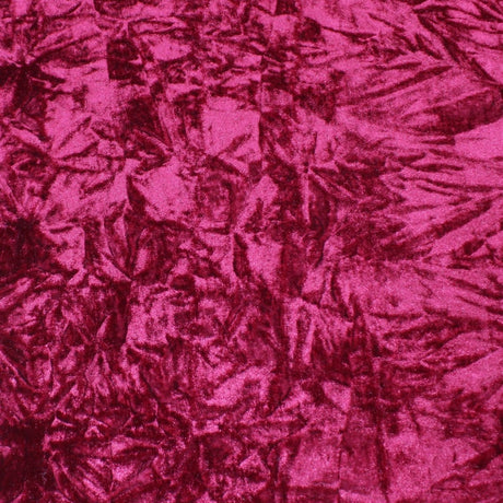 Pound A Metre 3 Metres 3 Metres Premium Crushed Stretch Velvet 55" Wide Cranberry Red