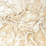 Pound A Metre 3 Metres 3 Metres Premium Crushed Stretch Velvet 55" Wide Cream