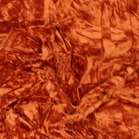 Pound A Metre 3 Metres 3 Metres Premium Crushed Stretch Velvet 55" Wide Dark Sunset