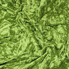 3 Metres Premium Crushed Stretch Velvet 55" Wide Green - Pound A Metre