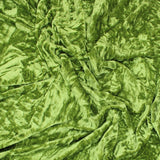 Pound A Metre 3 Metres 3 Metres Premium Crushed Stretch Velvet 55" Wide Green