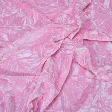 Pound A Metre 3 Metres 3 Metres Premium Crushed Stretch Velvet 55" Wide Pink