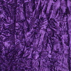 3 Metres Premium Crushed Stretch Velvet 55" Wide Purple - Pound A Metre
