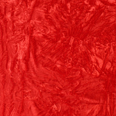 3 Metres Premium Crushed Stretch Velvet 55" Wide Red - Pound A Metre