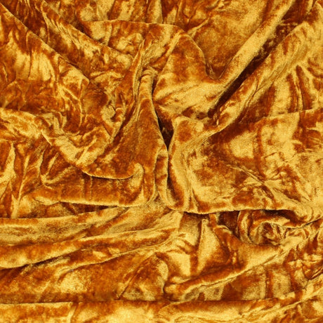Pound A Metre 3 Metres 3 Metres Premium Crushed Stretch Velvet 55" Wide Warm Orange