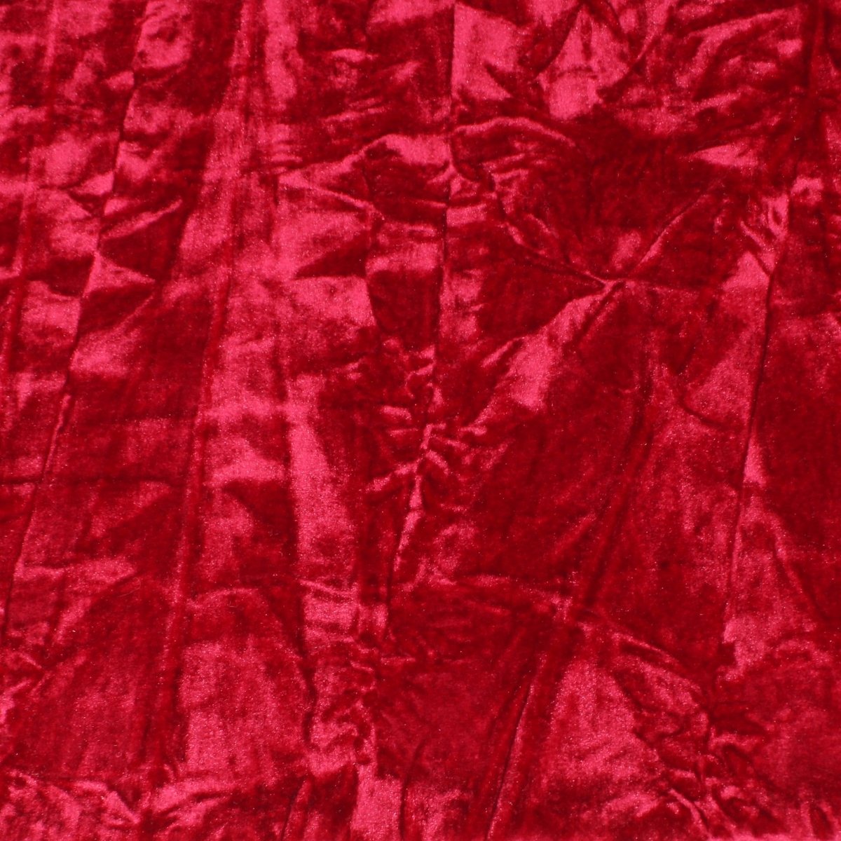 3 Metres Premium Crushed Stretch Velvet 55" Wide Wine Red - Pound A Metre