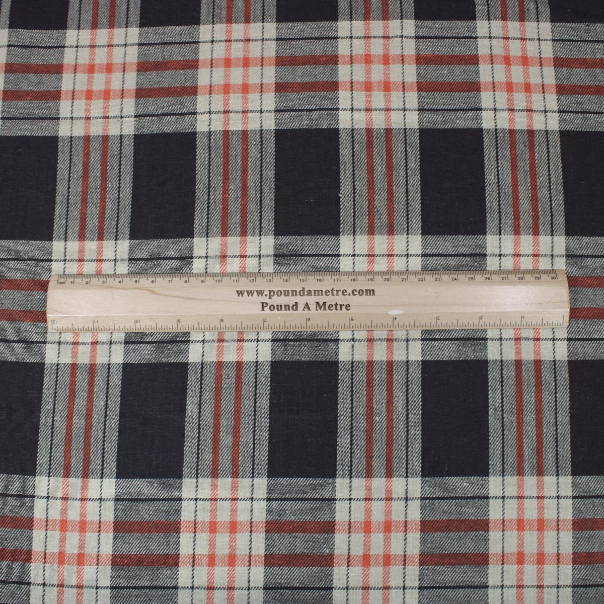 3 Metres Premium Poly-Viscose Tartan 60" Wide Brown - Pound A Metre