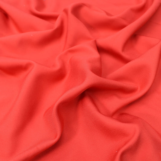 3 Metres Premium Quality Plain Peach-Skin Fabric 55" Red - Pound A Metre