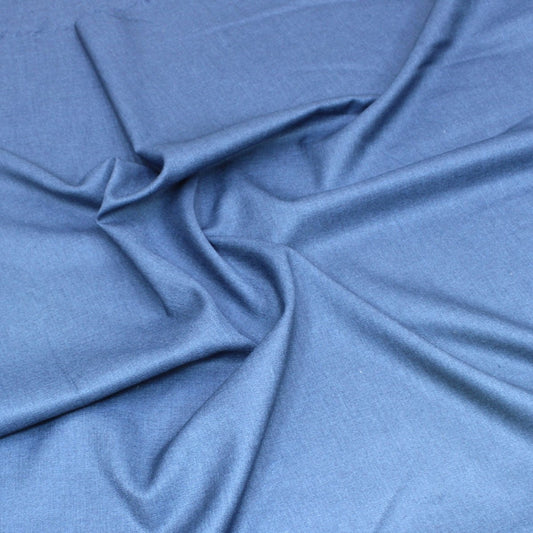 3 Metres Premium Quality Viscose Blend Suiting Fabric 55" Wide Midnight Navy - Pound A Metre