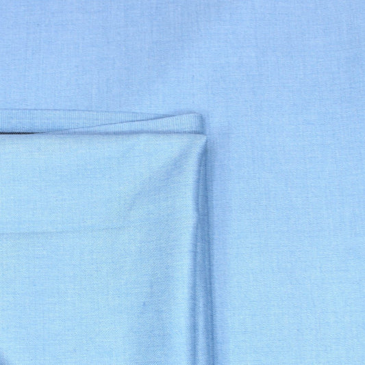 3 Metres Premium Quality Viscose Blend Suiting Fabric 55" Wide Sky Blue - Pound A Metre