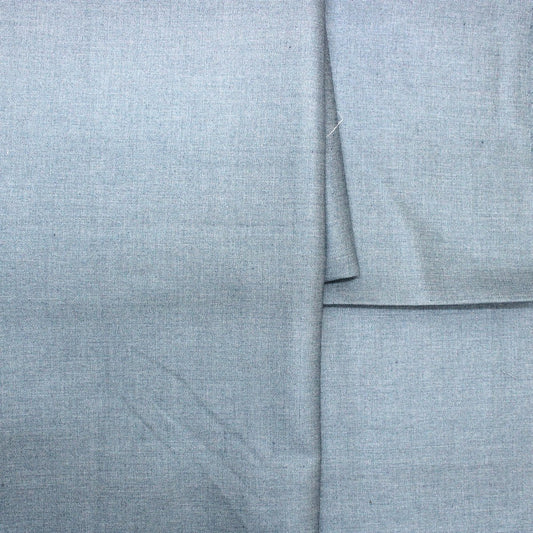 3 Metres Premium Quality Viscose Blend Suiting Fabric 55" Wide Washed Blue - Pound A Metre