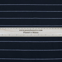 3 Metres Premium Textured Striped Jersey 55" Black - Pound A Metre