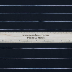 3 Metres Premium Textured Striped Jersey 55" Black - Pound A Metre