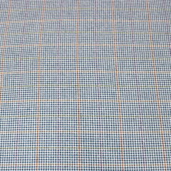 3 Metres Premium Wool Fabric 55" Wide Blue Houndstooth - Pound A Metre