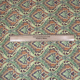 3 Metres Printed Cashmere Effect Crepe Fabric- 45" Wide (Lime Baroque) - Pound A Metre