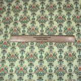 Pound A Metre 3 Metres 3 Metres Printed Cashmere Effect Crepe Fabric- 45" Wide (Mint Floral)