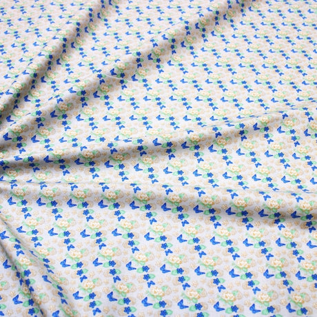 Pound A Metre Default 3 Metres Printed Digital Quilting Cotton, ‘Butterfly Melody' - 45" Wide