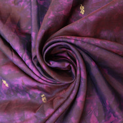3 Metres Pure Silk Fabric - Purple Tones - 39" Wide - Pound A Metre