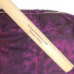 3 Metres Pure Silk Fabric - Purple Tones - 39" Wide - Pound A Metre