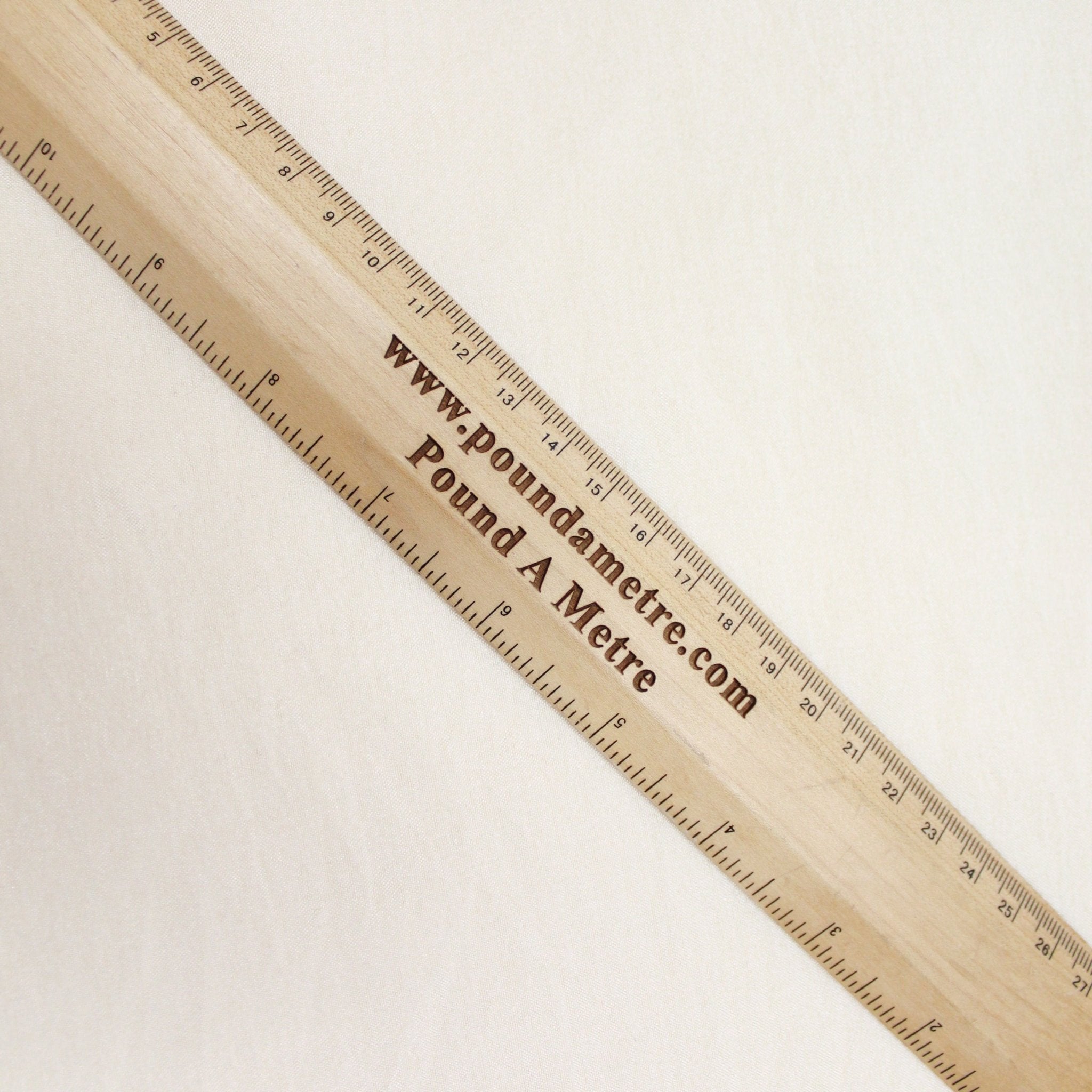 3 Metres Quality Raw Silk Effect, Shimmer Dupion - 74" Wide Cream - Pound A Metre