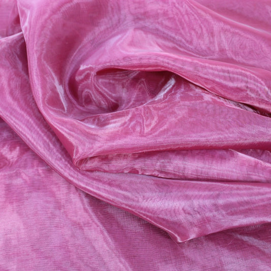 3 Metres Sheer Silk Effect Essential Organza 55" Wide Wine - Pound A Metre