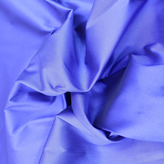 3 Metres, Silk Look Taffeta, 'Blue', 55" Wide - Pound A Metre
