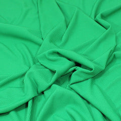 3 Metres Slinky Ribbed Jersey - 55" Wide Emerald Green - Pound A Metre
