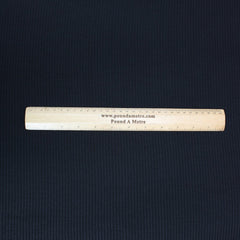 3 Metres Soft Cardigan Ribbed Jersey 55” Wide Black - Pound A Metre