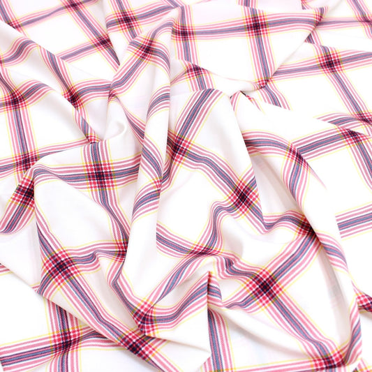 3 Metres Soft Chequered Peach-Skin - 55" Wide Pale Pink - Pound A Metre