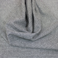 3 Metres Soft Chevron Brushed Suiting Poly- Wool 55" Wide Casual Grey - Pound A Metre