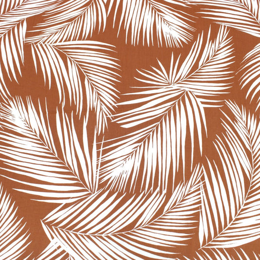 3 Metres Soft Drape Viscose 55" Kendall Palm - Rustic Orange - Pound A Metre