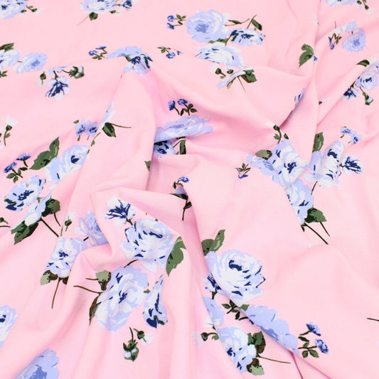 3 Metres Soft Drape Viscose 55" Penelope Rose - Light Pink - Pound A Metre