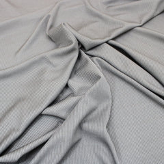 3 Metres Soft Fashion Ribbed Jersey - 55" Wide Magnetic Grey - Pound A Metre