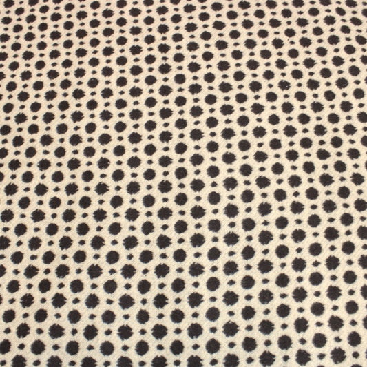 3 Metres Soft Spotty Brushed Poly-Wool 55" Wide Brown & Beige - Pound A Metre