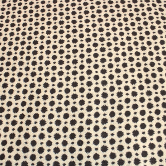 3 Metres Soft Spotty Brushed Poly-Wool 55" Wide Brown & Beige - Pound A Metre