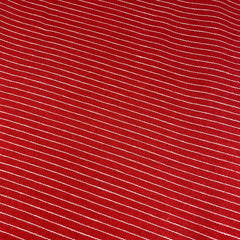 3 Metres Soft Striped Poly-Wool 55" Wide Red - Pound A Metre