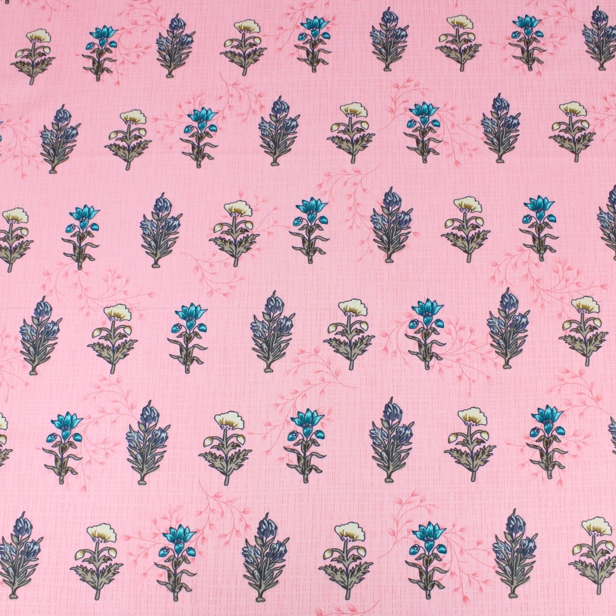 3 Metres Spring-Time Softness Floral 100% Cotton 44" Wide Pink - Pound A Metre