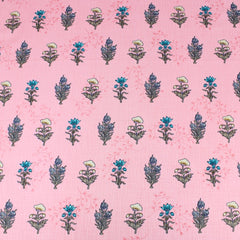 3 Metres Spring-Time Softness Floral 100% Cotton 44" Wide Pink - Pound A Metre