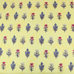 3 Metres Spring-Time Softness Floral 100% Cotton 44" Wide Yellow - Pound A Metre