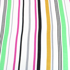 3 Metres Striped Crepe De Chine - 55" Wide Amber/Green - Pound A Metre